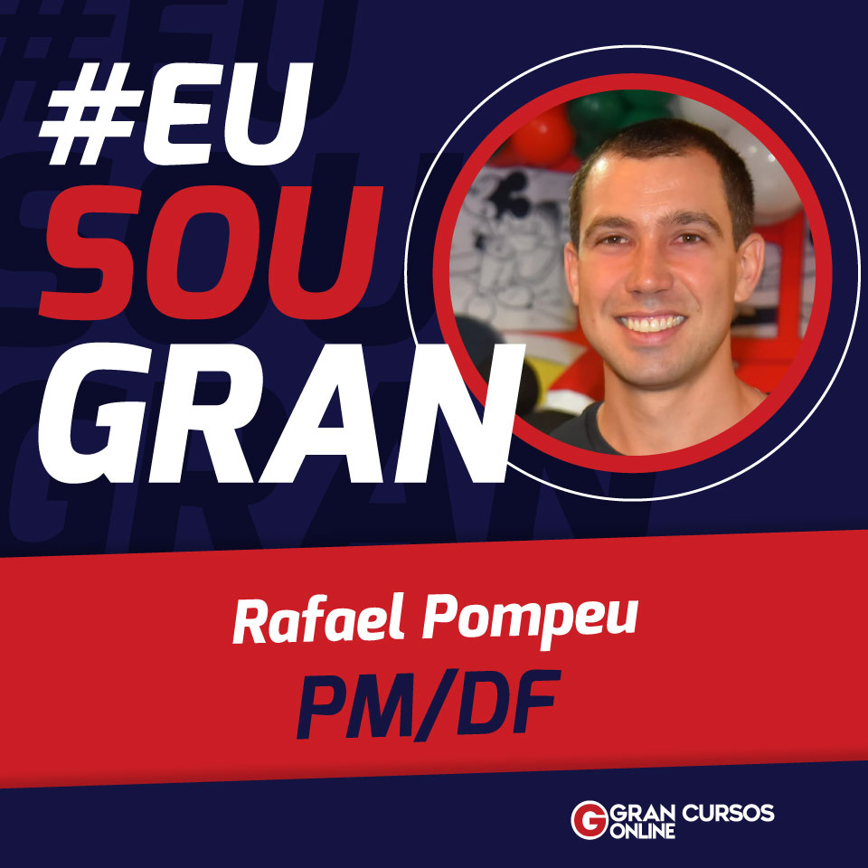 Rafael Pompeu conquistou uma vaga na PMDF