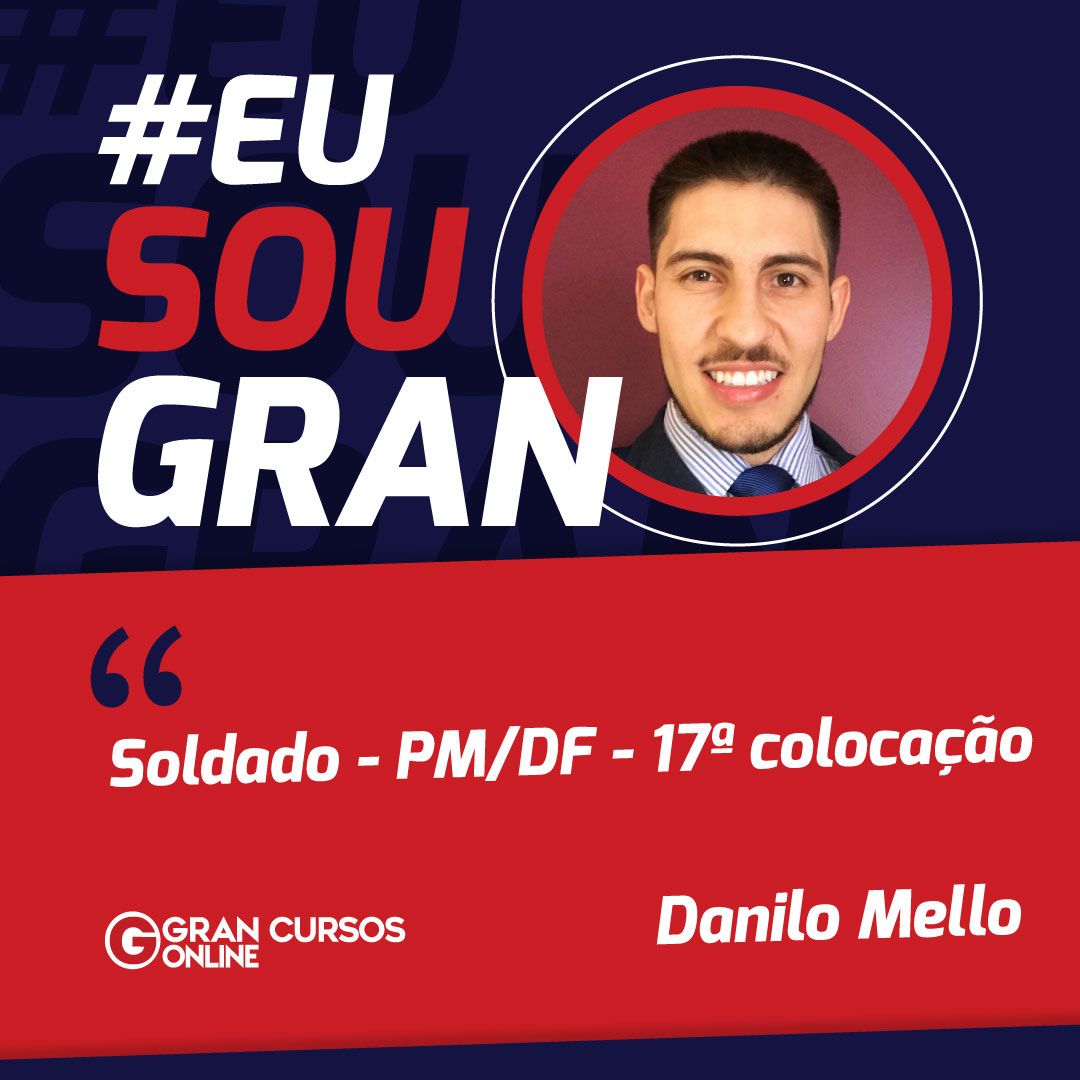 Com a Assinatura Ilimitada, Danilo foi aprovado na PMDF!