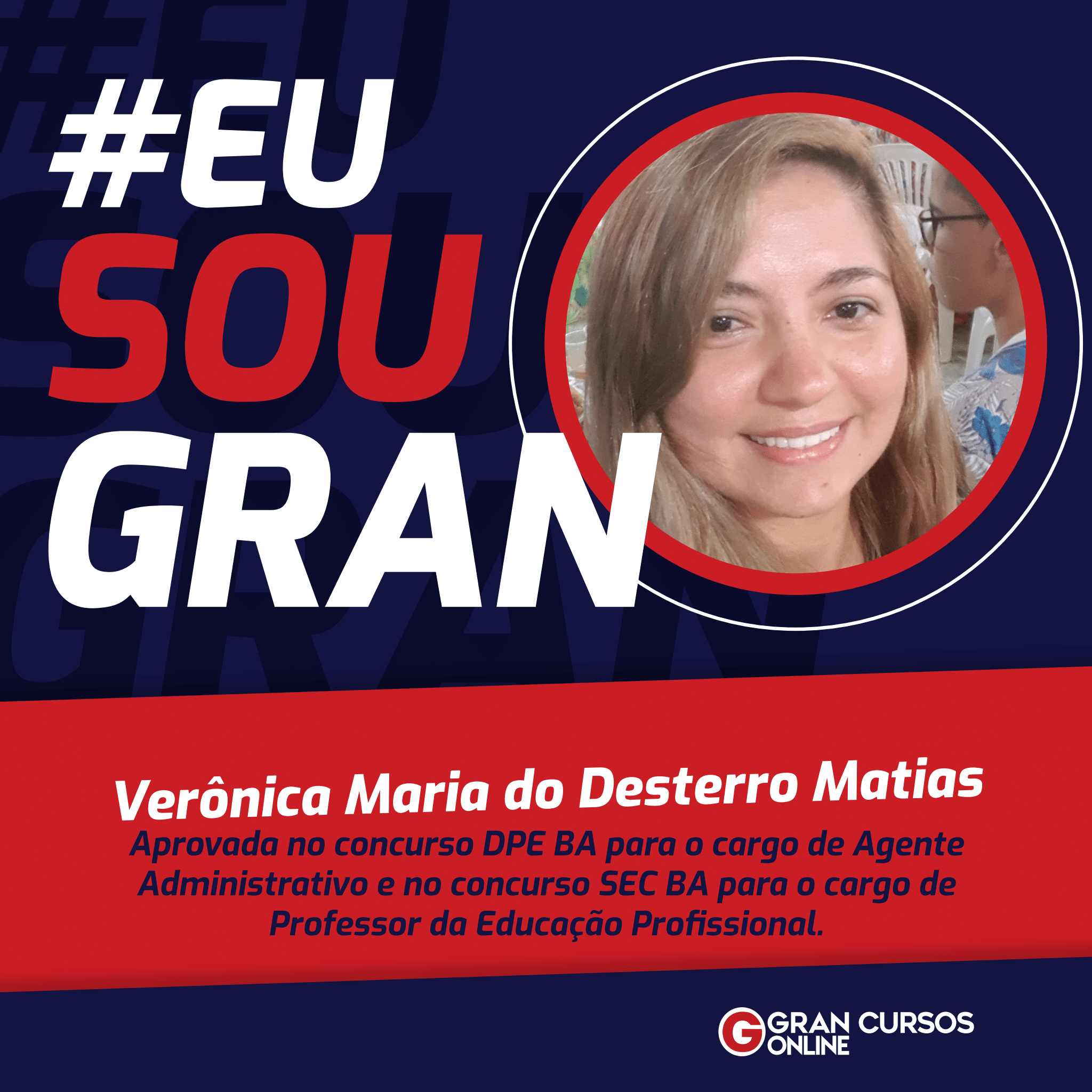 Verônica Maria conquistou a aprovação em dois concursos