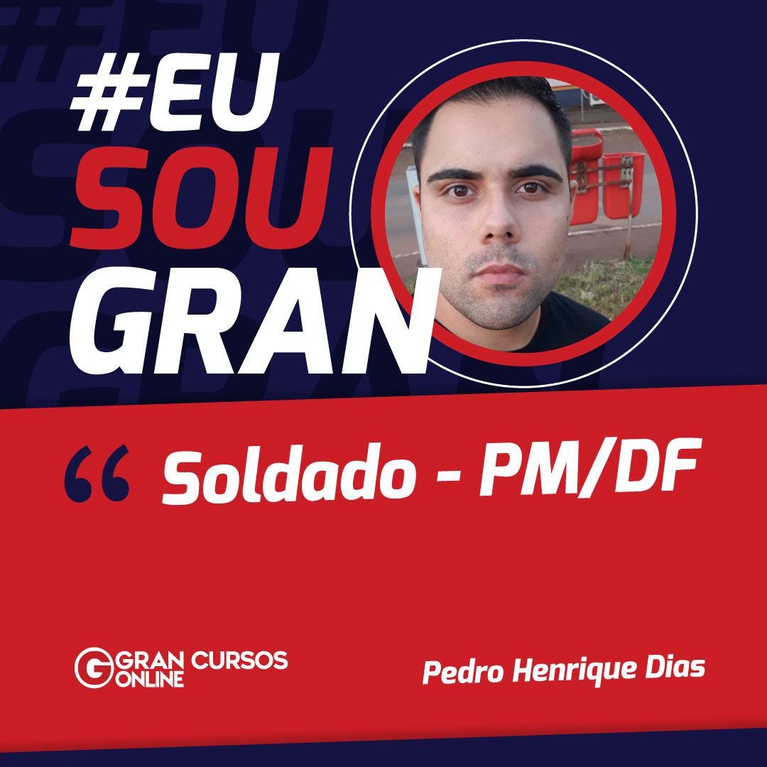 Pedro Henrique conquistou aprovação no concurso PMDF Soldado