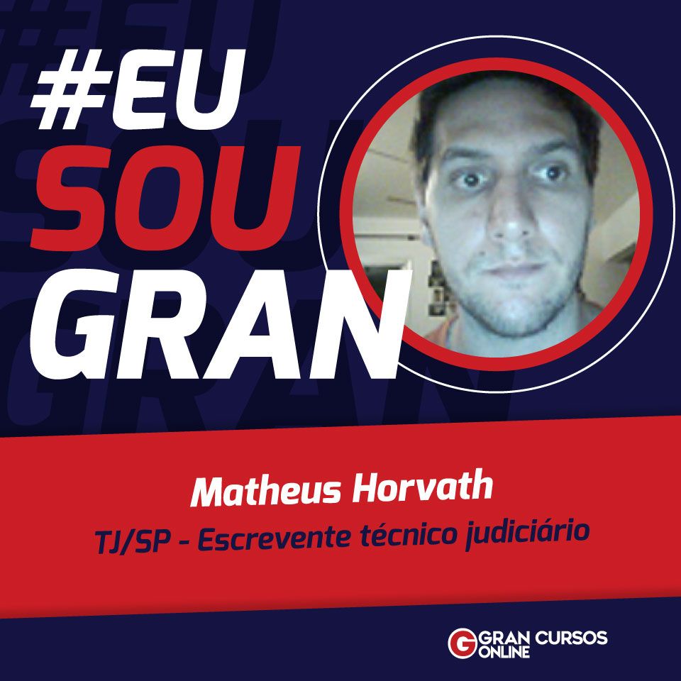 Conheça a rotina de estudos de Matheus de Oliveira, aprovado no concurso TJ SP!