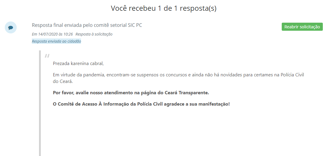 Concurso PC CE: