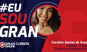 Concurso EBSERH: Caroline de Araújo conquistou o 1º lugar