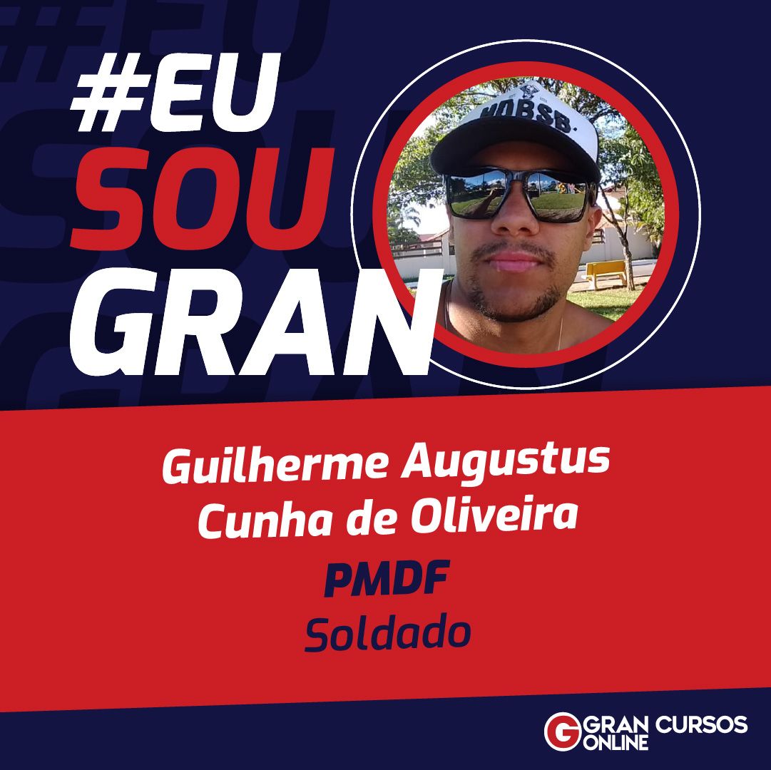 Conheça a história de Guilherme Augustus aprovado no concurso da PMDF