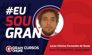 Lucas Thadeo conquistou seu sonho: ser aprovado na PC SP!