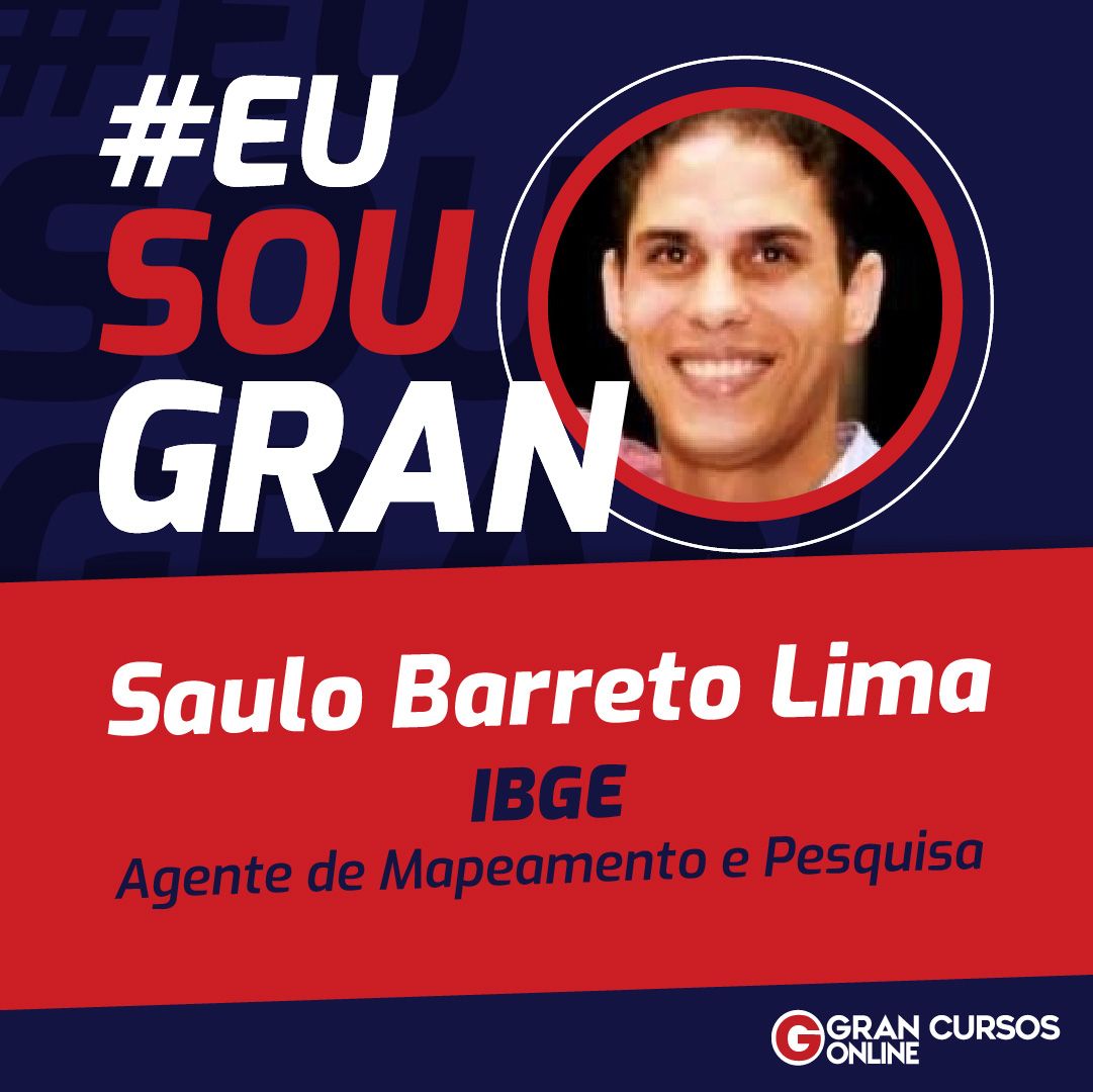 Saulo Barreto conquistou a aprovação no concurso IBGE