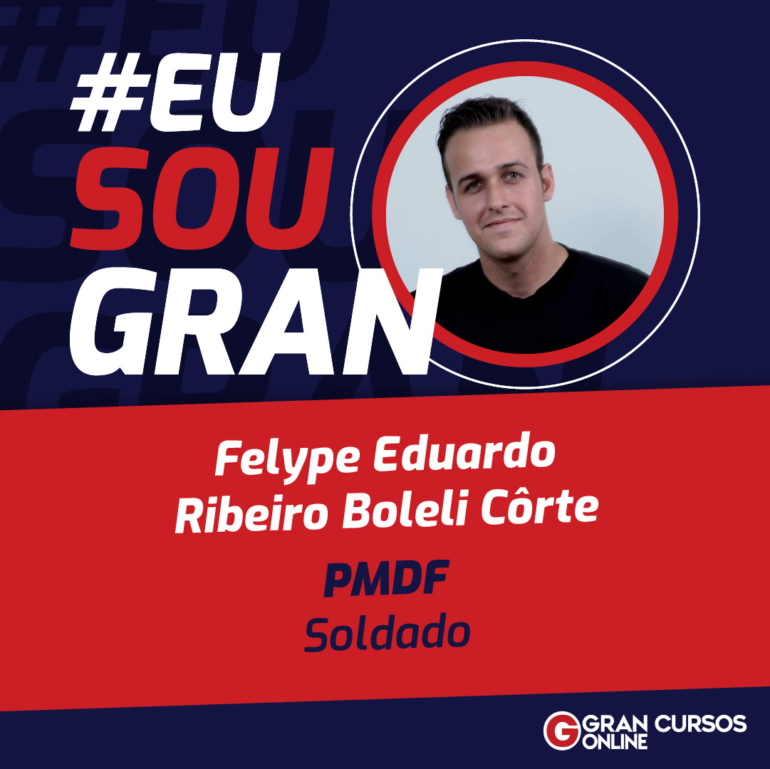 Felype Eduardo pensava ser impossível passar na PMDF, mas ele conseguiu!