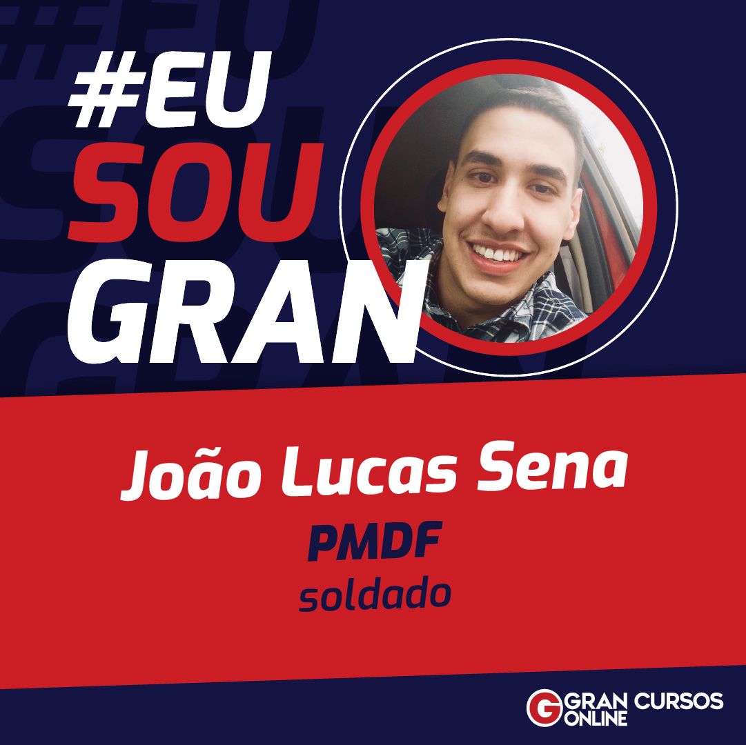 Conheça a história de João Sena, aprovado na PM DF