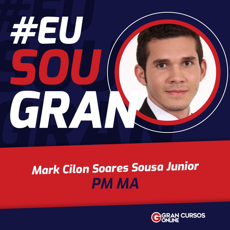 Mark foi aprovado no concurso da PM MA