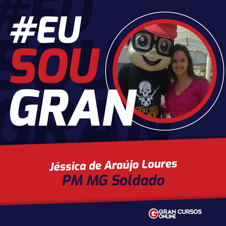 Jéssica Loures foi aprovada no concurso PM MG