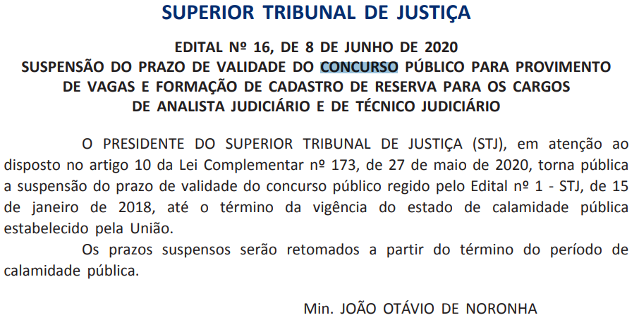 Concurso STJ