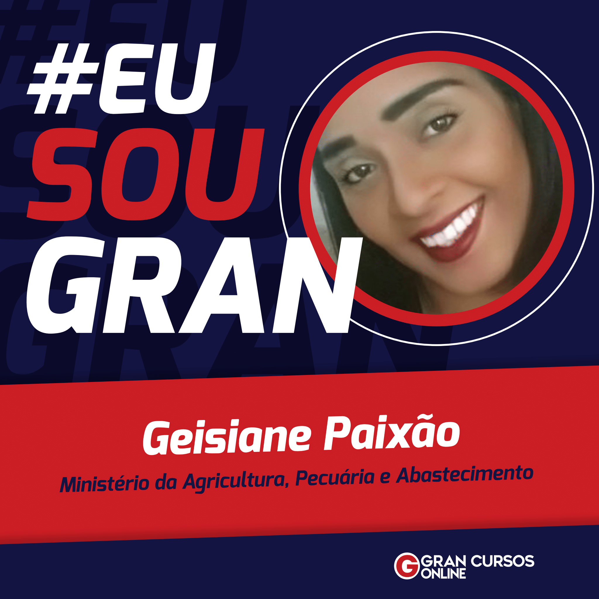 Geisiane Paixão conquistou a aprovação no concurso MAPA