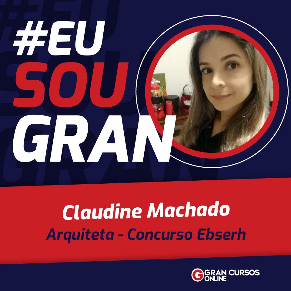Claudine aprovada para Arquiteta no concurso Ebserh