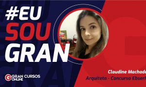 Claudine aprovada para Arquiteta no concurso Ebserh