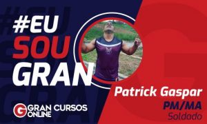 Após eliminação em 2012, Patrick não desistiu e foi aprovado na PM/MA