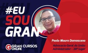 Com a ajuda da esposa, Paolo Damasceno passou na AGU como Administrador!