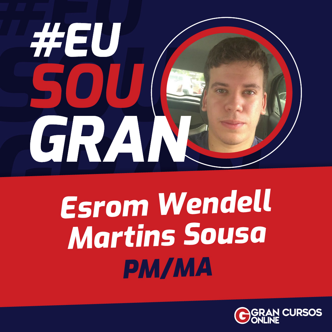 Em busca de um sonho e de estabilidade Esrom Wendell foi aprovado na PM/MA! CONFIRA!