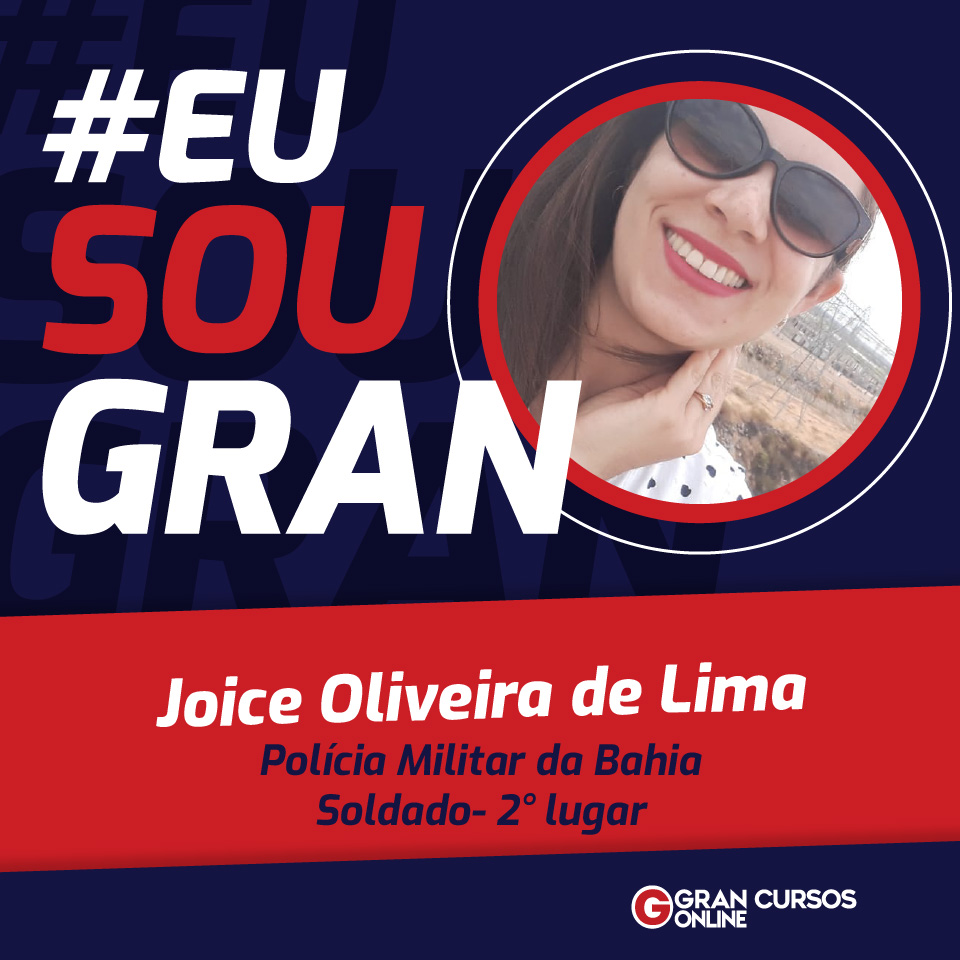 Com muita dedicação, Joice conseguiu o 2º lugar no concurso PM BA