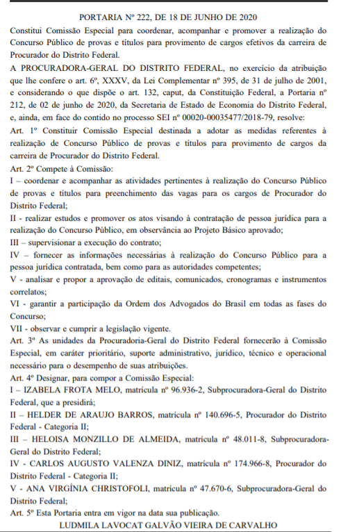 Concurso PGDF