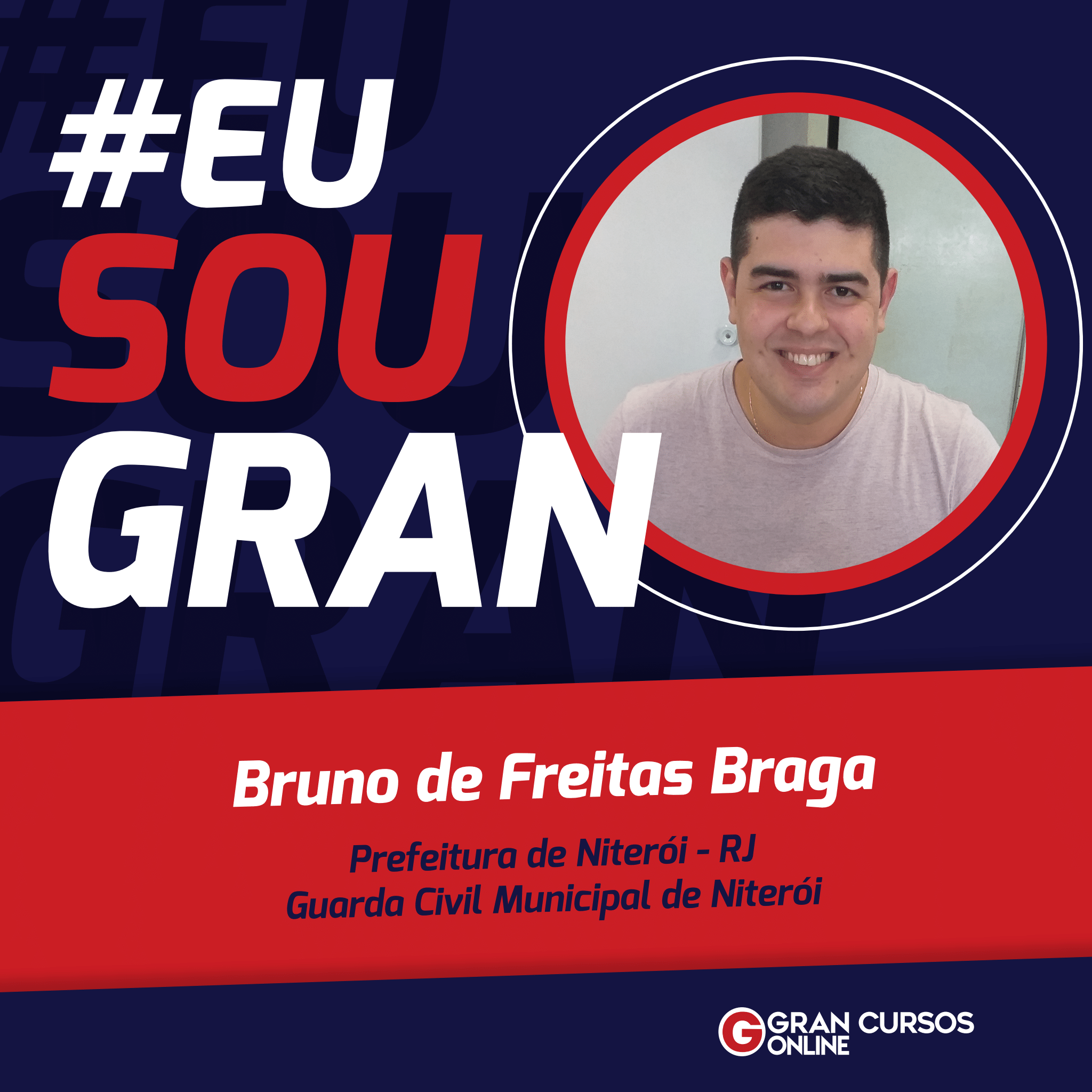 Perder o emprego na iniciativa privada fez com que Bruno Braga estudasse para concursos públicos e fosse atrás de algo melhor