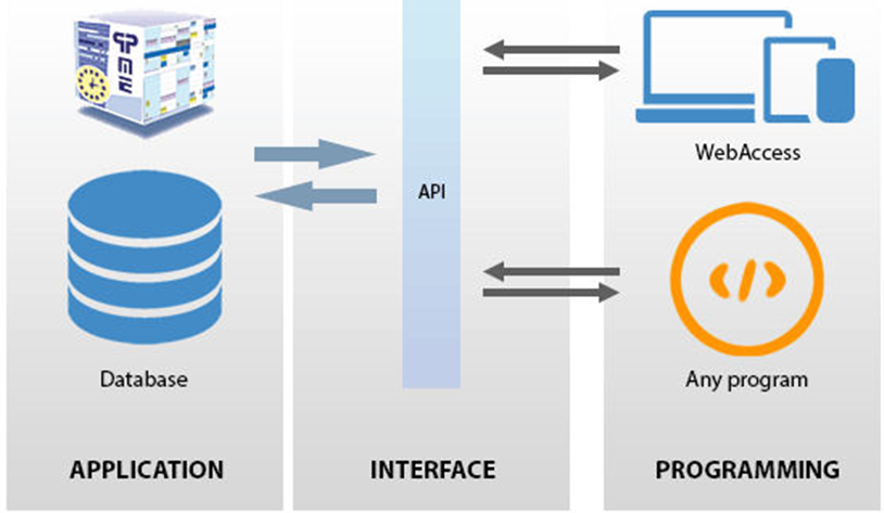 Figura 1: esquema do uso de uma API.