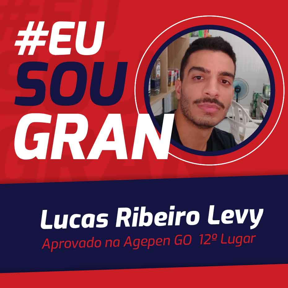 Focando na estabilidade, Lucas Levy conseguiu aprovação na Agepen GO!