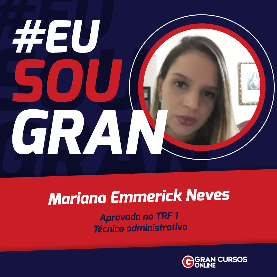 Mariana Emmerick foi aprovada nos concursos do TRF 1ª e TJ SP