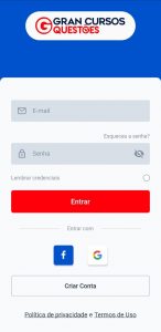 Gran Cursos Questões mobile