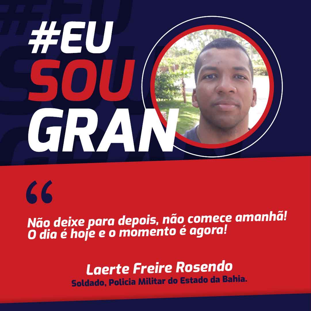 Laerte Freire, aprovado no Concurso PM BA! Saiba mais!