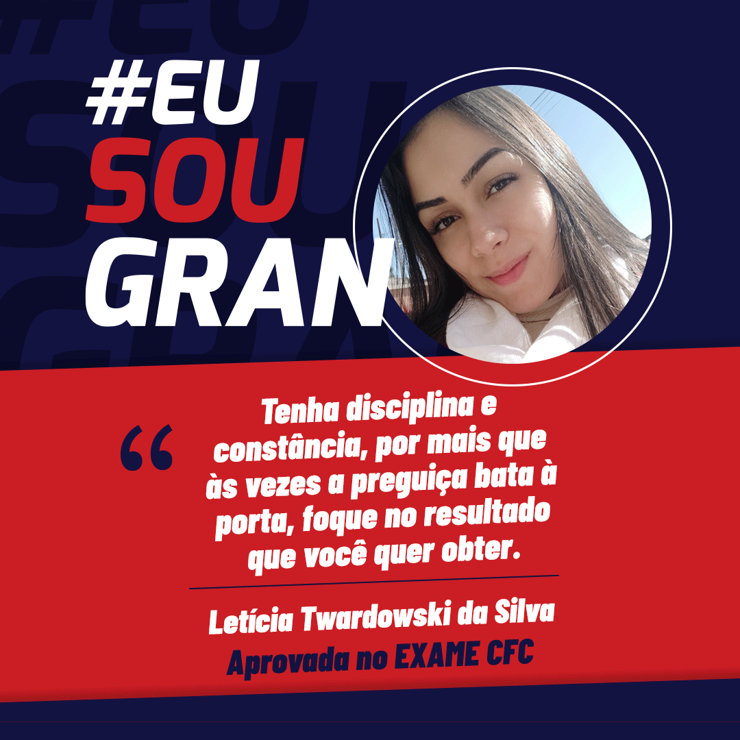 Conheça a Letícia da Silva aprovada no Exame CFC!