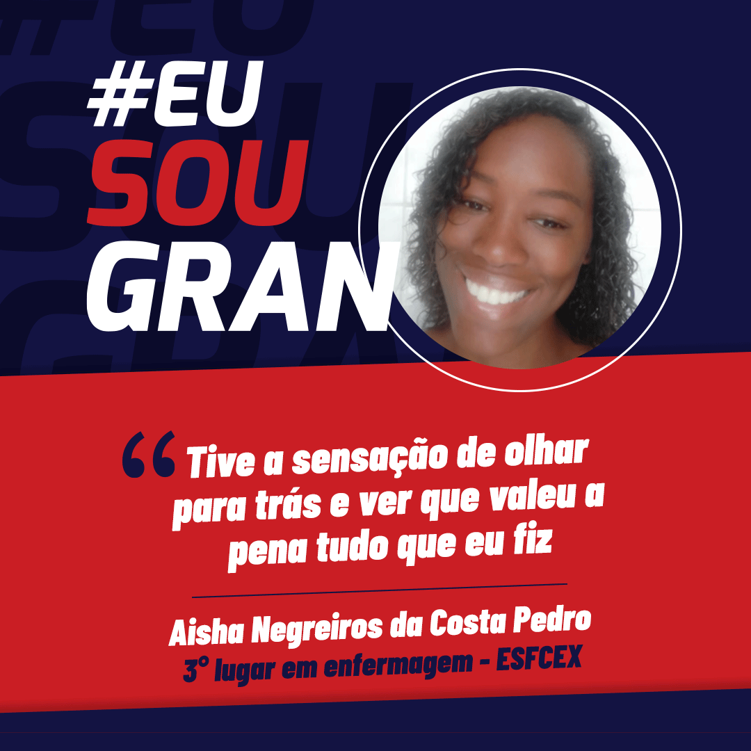 3° lugar em enfermagem pelo EsFCEx: Conheça Aisha Negreiros!
