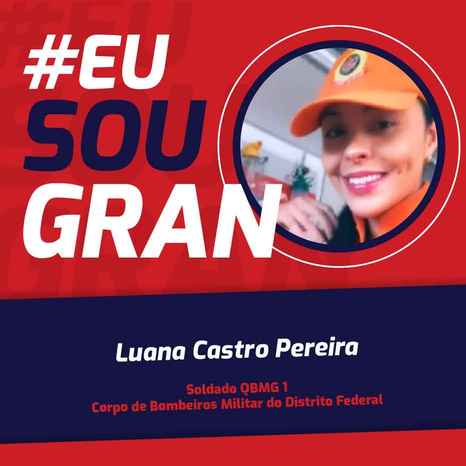 O objetivo de Luana Castro era ser Bombeira Militar. Conheça a história da aprovada