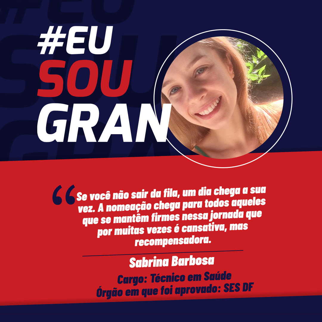 Conheça Sabrina Barbosa, aprovada no concurso SES DF!