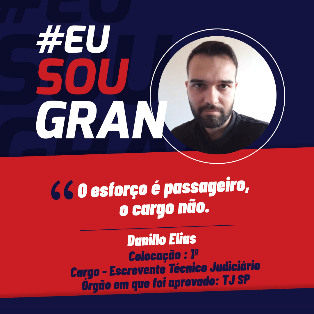 Conheça Danillo Elias, aprovado em primeiro lugar no concurso TJ SP!