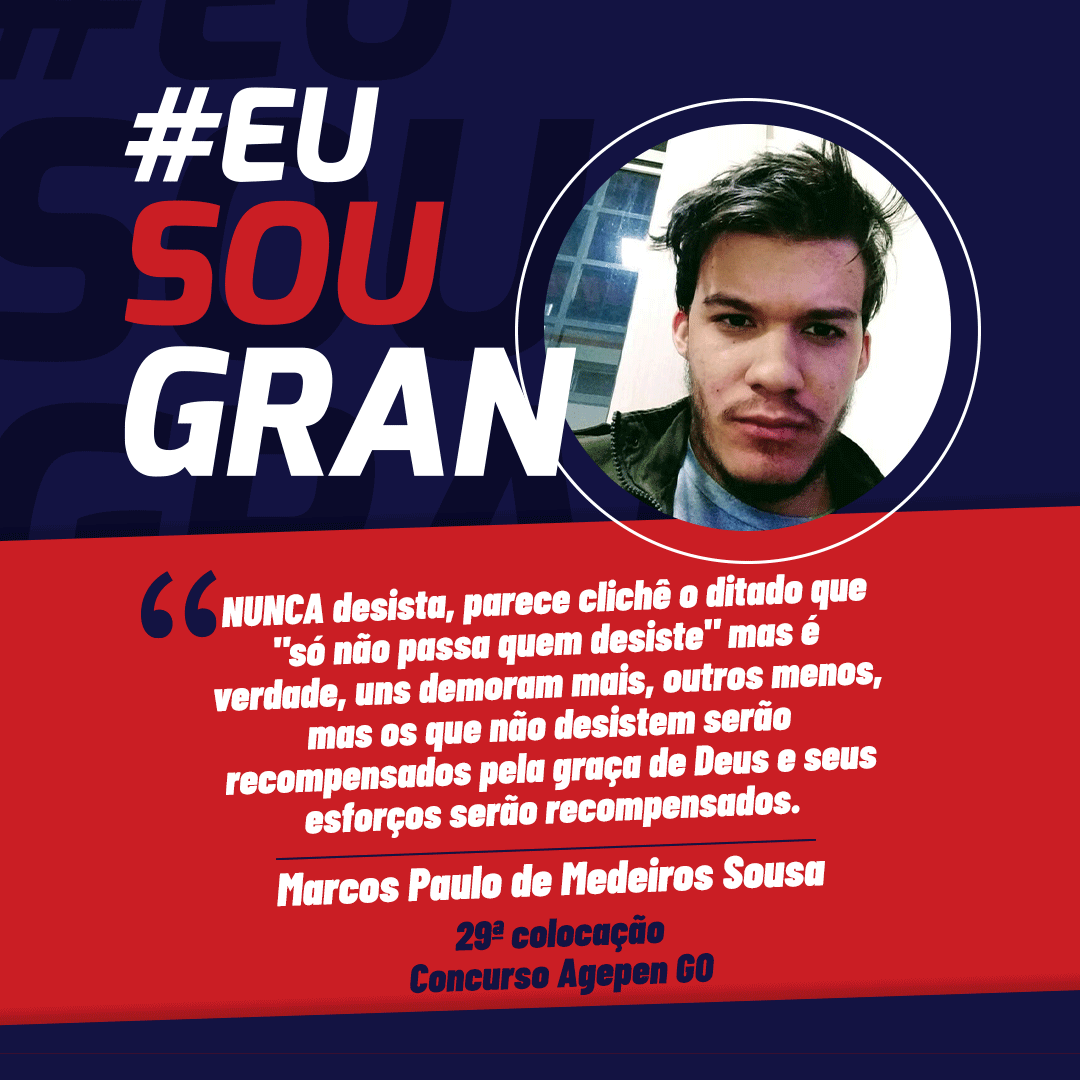 Veja a história do Marcos, aprovado no concurso Agepen GO