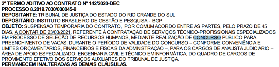 Concurso TJ RS