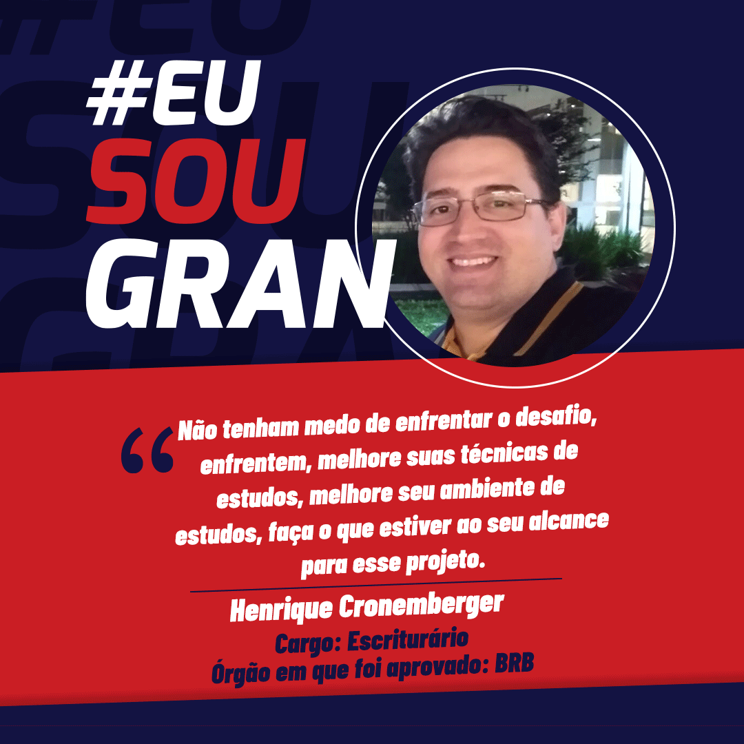 Conheça Henrique Cronemberger, aprovado no concurso BRB!