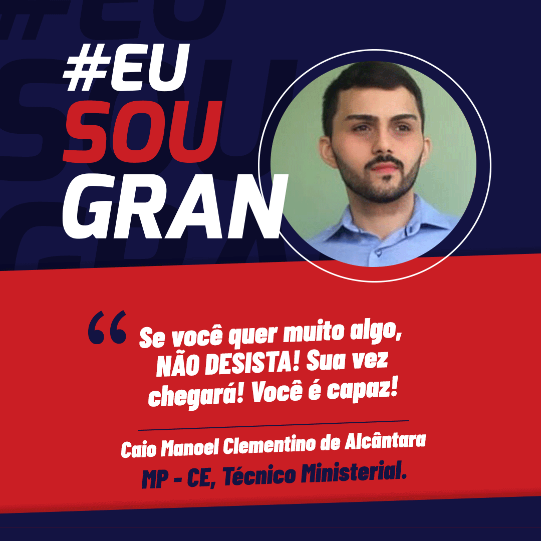Conheça Caio Alcântara, aprovado no Concurso MP CE!