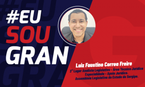 Conheça Luiz Faustino, aprovado em 3º lugar na ALESE!