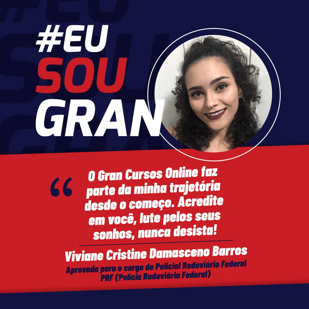 Aprovada no Concurso PRF: conheça Viviane Cristine Damasceno!