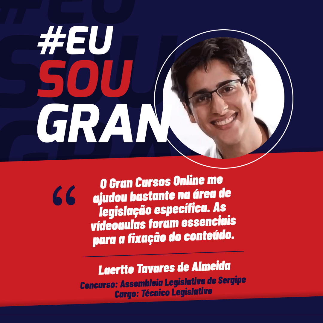 Concurso ALESE: Laertte Tavares foi aprovado para o cargo de Técnico