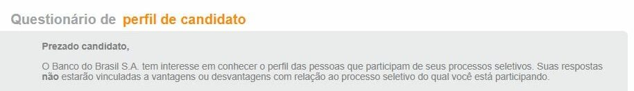 Concurso Banco do Brasil: perfil do candidato inscrições BB