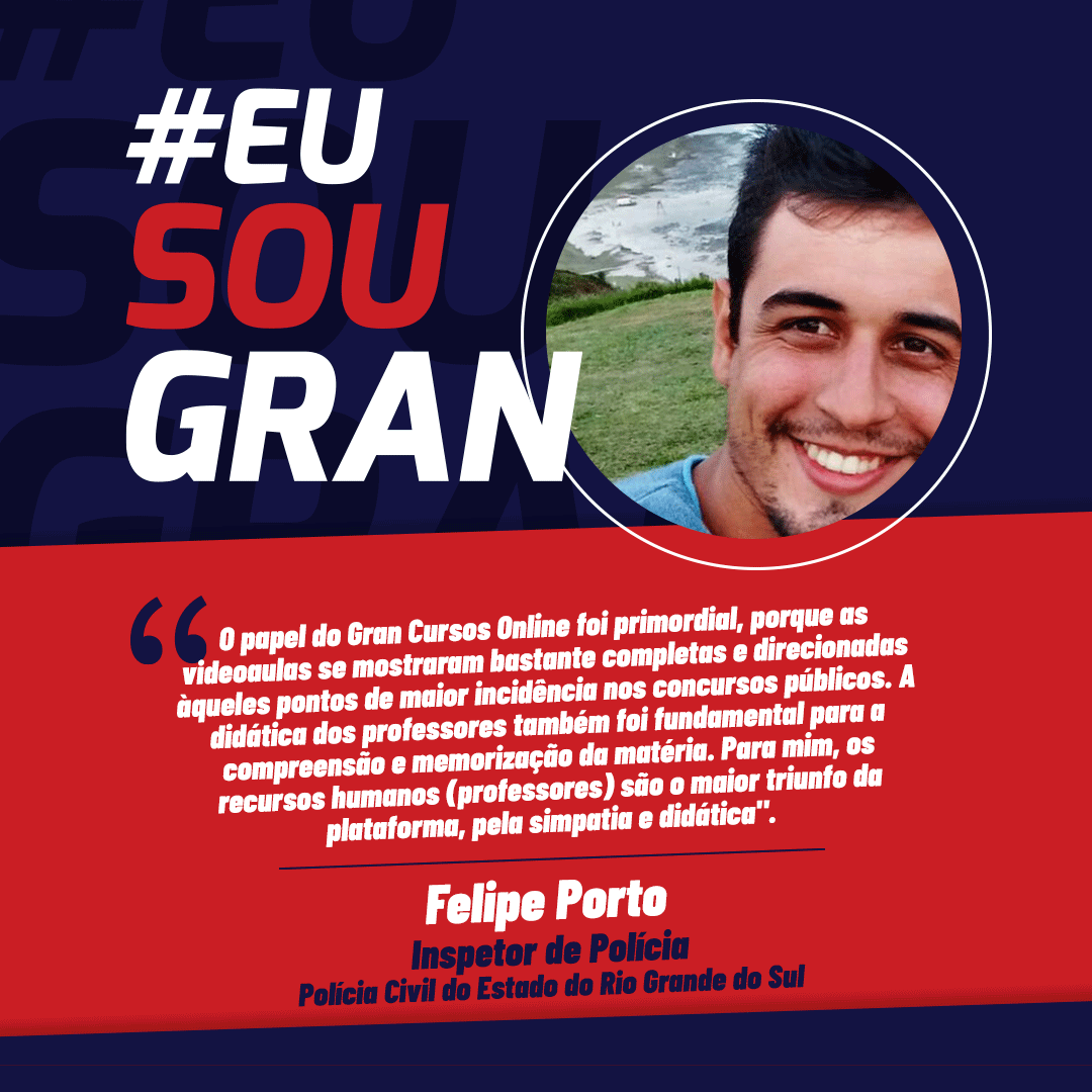 Felipe Porto queria seguir os passos do pai e conquistou a aprovação no concurso PCRS