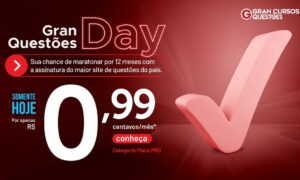 Questões Day: torne-se assinante PRO por R$ 0,99/ mês!