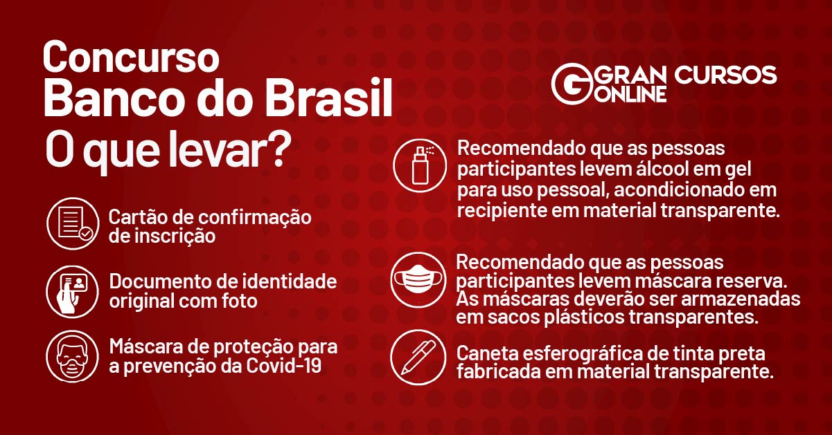 Concurso Banco do Brasil: orientações para a prova