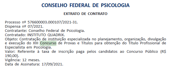 Concurso CFP