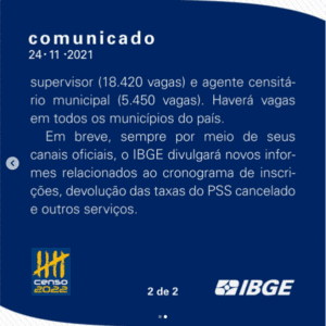 Concurso IBGE: banca definida