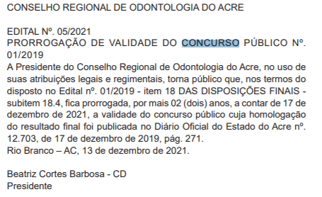 Concurso CRO AC