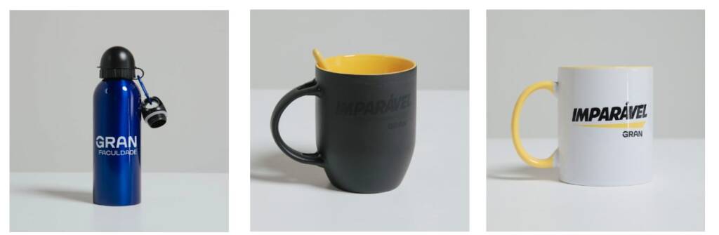 Loja Social do Gran: canecas e garrafas 
