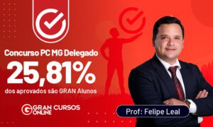 Resultado Polícia Civil MG Delegado: Somos 25,81% dos aprovados